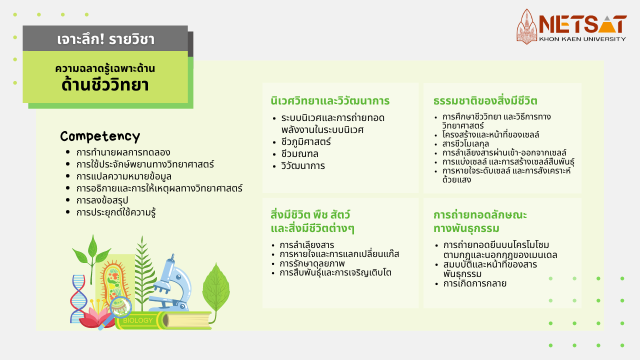 NETSAT, KKU, สอบเฉพาะ, สอบตรง, รับตรงมข., รับตรงขอนแก่น, มหาวิทยาลัยขอนแก่น